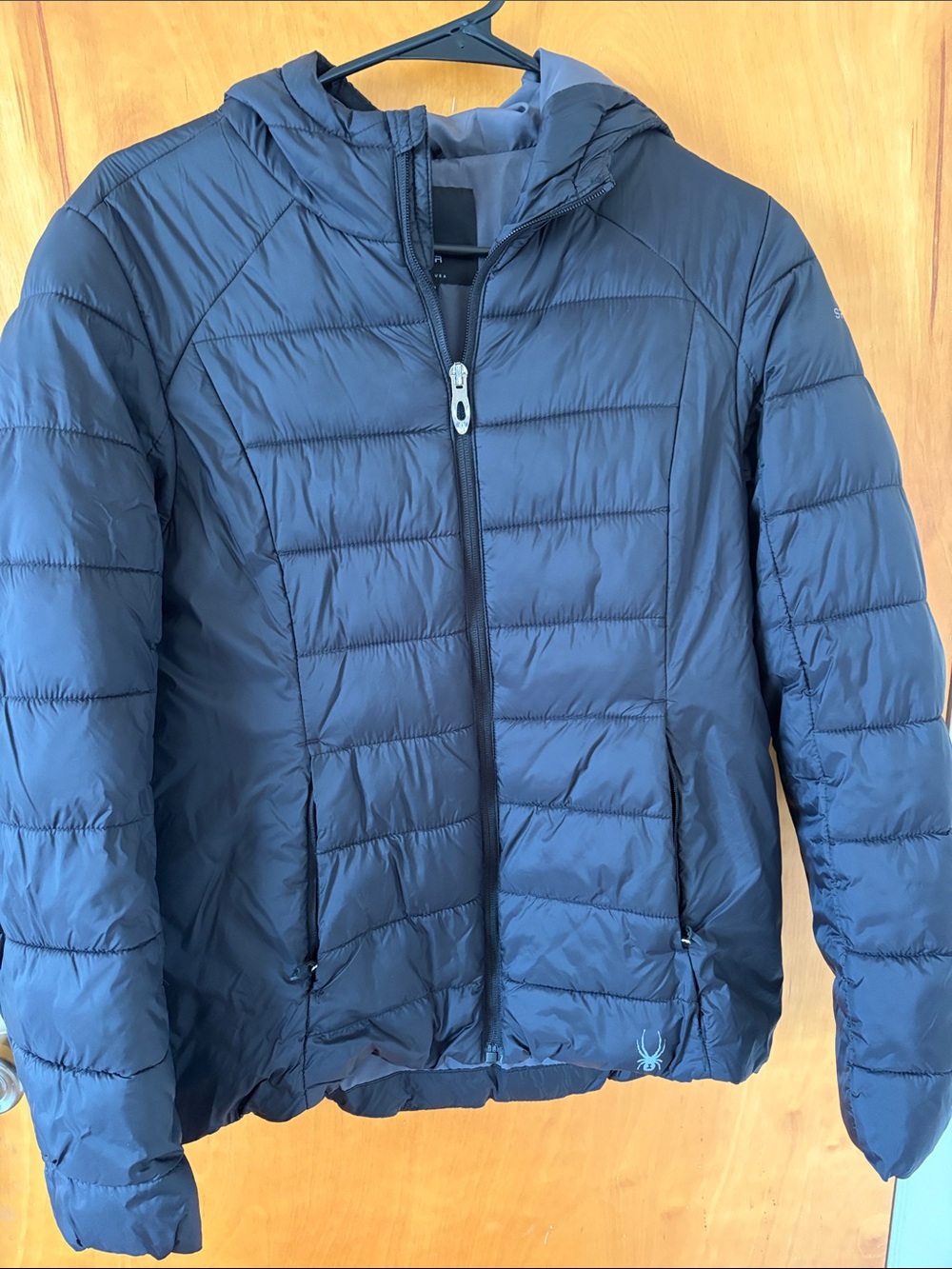 Spyder Women’s ' Black Hooded Puffer Jacket